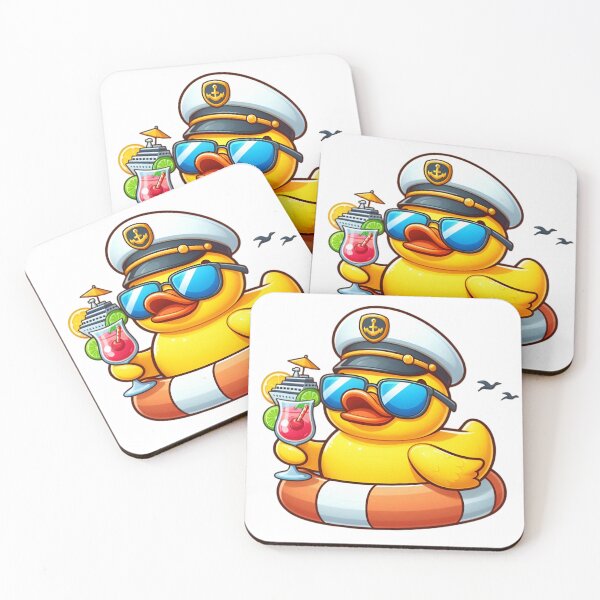 Item preview, Yellow Rubber Panda Enjoying Cruise Vacation | Cute Travel Cartoon Art | Playful Holiday Aesthetic designed and sold by PaintedPixels01.
