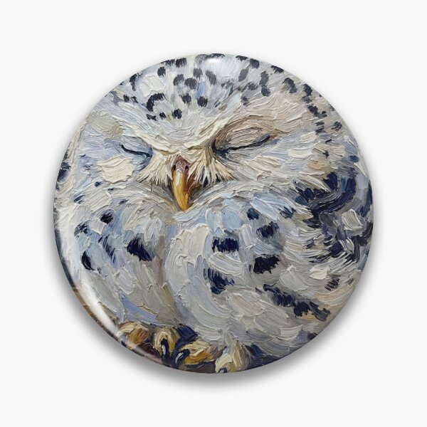 Item preview, Baby Owl After Van Gogh designed and sold by Vicky Brago-Mitchell®.