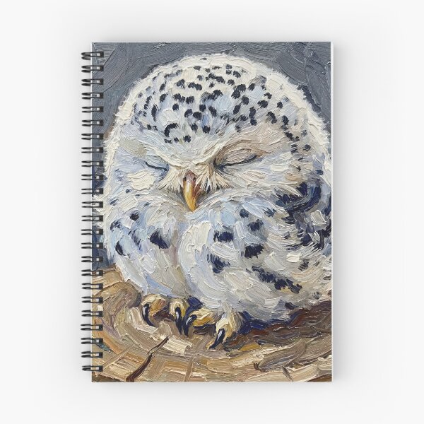 Item preview, Baby Owl After Van Gogh designed and sold by Vicky Brago-Mitchell®.