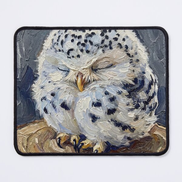Item preview, Baby Owl After Van Gogh designed and sold by Vicky Brago-Mitchell®.