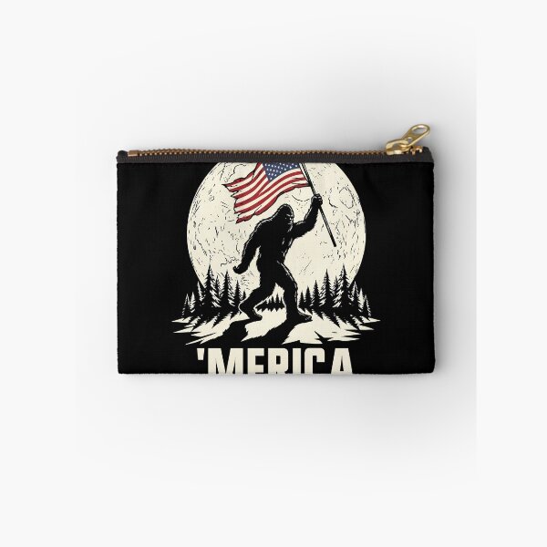 Item preview, Merica Bigfoot Moon Funny Men's 4th Of July Bigfoot Gear designed and sold by DynamicDesign.
