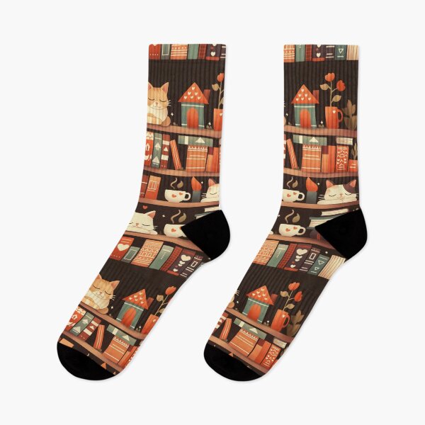 Item preview, Library Cats, Cats On the Book Shelf designed and sold by xiao xuans.