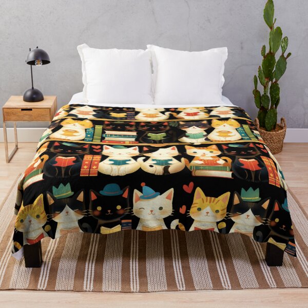 Item preview, Library Cats, Cats On the Book Shelf designed and sold by xiao xuans.