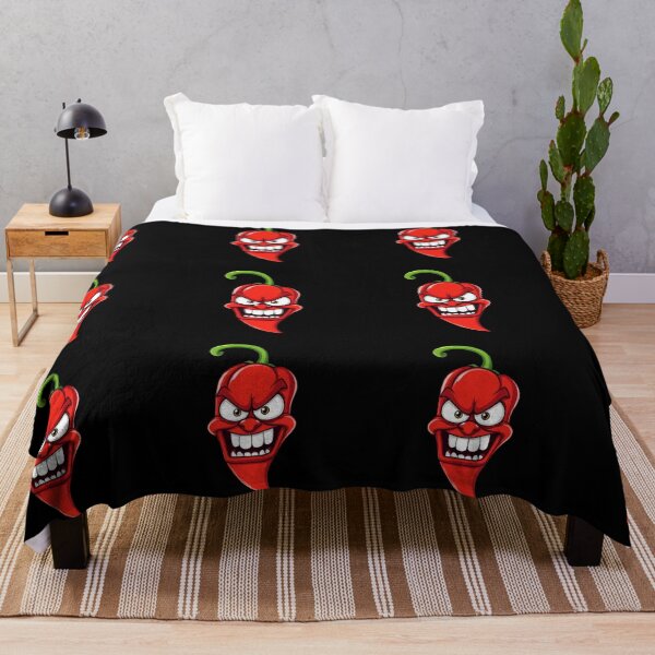 Item preview, Crazy Red Chili Face – Funny Expressive Cartoon Pepper Art designed and sold by PixelVibe782.