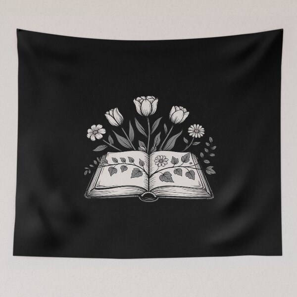 Item preview, Floral Book Postage Stamp Bookish Stamp Flower Reading Lover designed and sold by ProudForFunny.