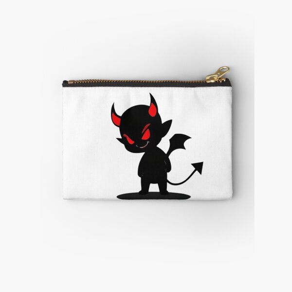 Item preview, Mini Devil Silhouette – Dark Cartoon with Red Glowing Eyes designed and sold by PixelVibe782.