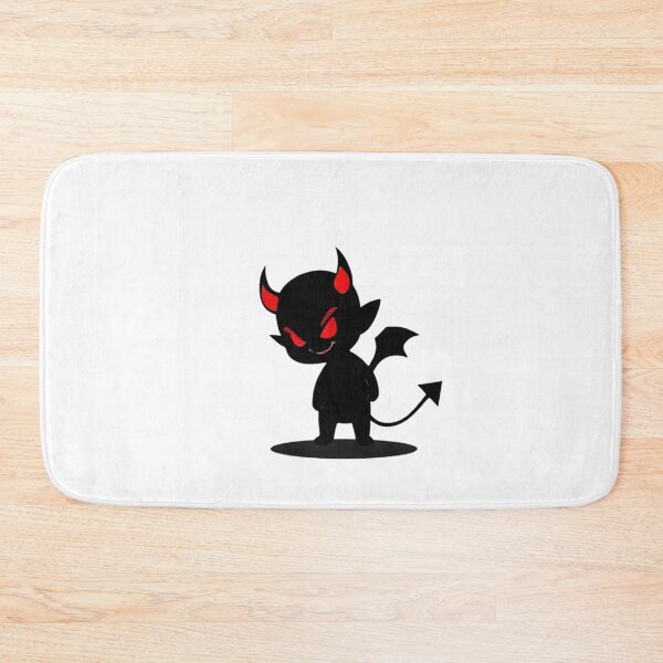 Item preview, Mini Devil Silhouette – Dark Cartoon with Red Glowing Eyes designed and sold by PixelVibe782.