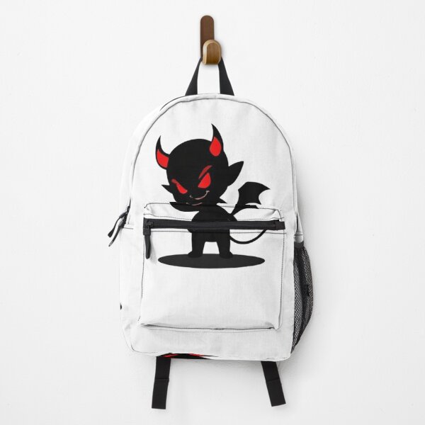 Item preview, Mini Devil Silhouette – Dark Cartoon with Red Glowing Eyes designed and sold by PixelVibe782.
