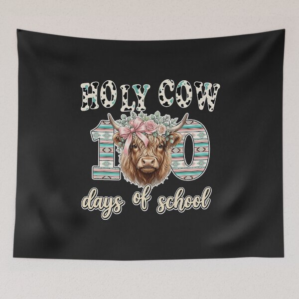 Item preview, Holy Cow 100 Days of School 100th Day Smarter Teacher Kids  designed and sold by ArleneRowe.