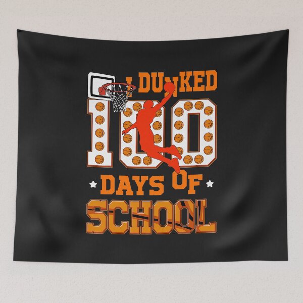 Item preview, I Dunked 100 Days of School Basketball 100th Day Teacher Boy  designed and sold by ArleneRowe.