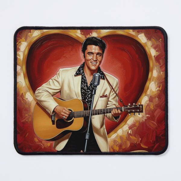 Item preview, Elvis Presley Valentine Art – "Whole Lotta Love" Ivory Suit & Guitar Tribute designed and sold by Art's Diner.