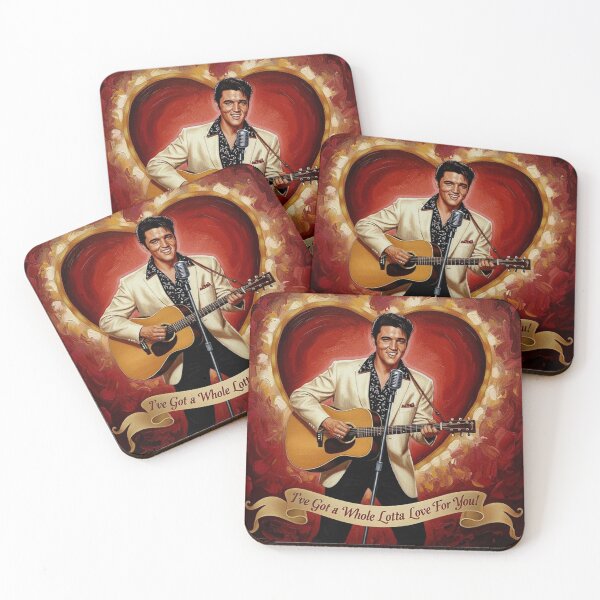 Item preview, Elvis Presley Valentine Art – "Whole Lotta Love" Ivory Suit & Guitar Tribute designed and sold by Art's Diner.
