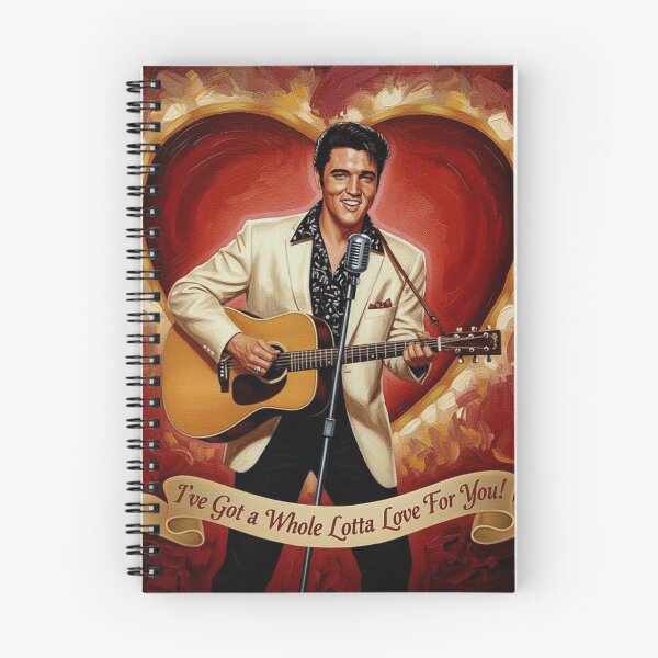 Item preview, Elvis Presley Valentine Art – "Whole Lotta Love" Ivory Suit & Guitar Tribute designed and sold by Art's Diner.