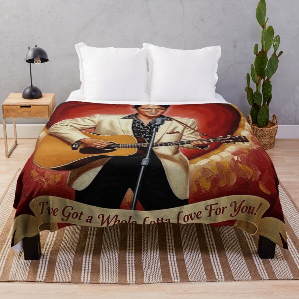 Item preview, Elvis Presley Valentine Art – "Whole Lotta Love" Ivory Suit & Guitar Tribute designed and sold by Art's Diner.