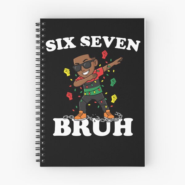 Aperçu de l'œuvre Six Seven Bruh Dabbing Juneteenth Boy Afro Boys Juneteenth Gear créée et vendue par DynamicDesign.
