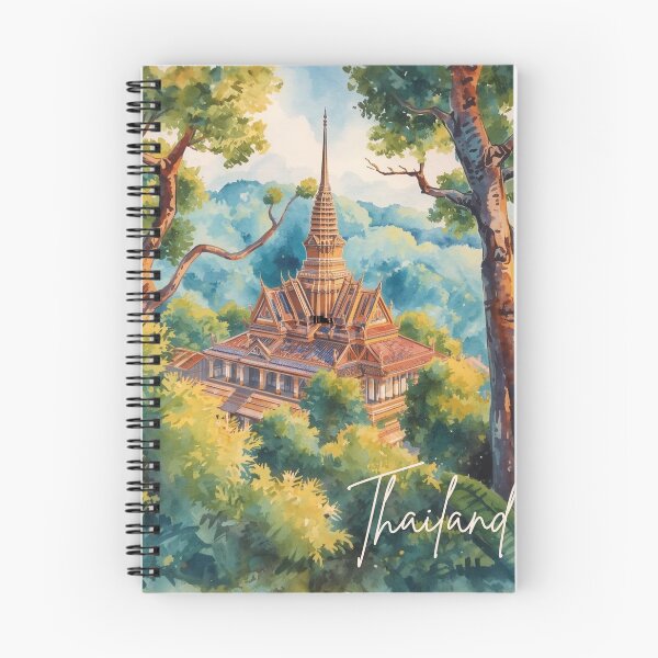 Item preview, Thailand Temple in the mountain Color paint design no.1216921T, brafdesign  designed and sold by Brafdesign.