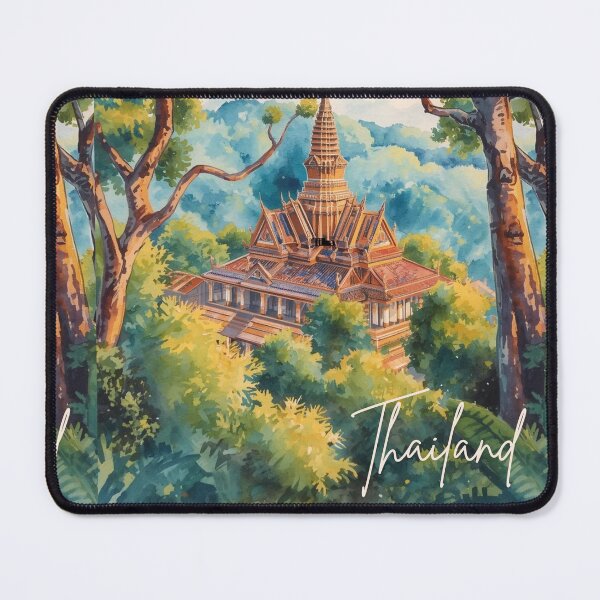 Item preview, Thailand Temple in the mountain Color paint design no.1216921T, brafdesign designed and sold by Brafdesign.