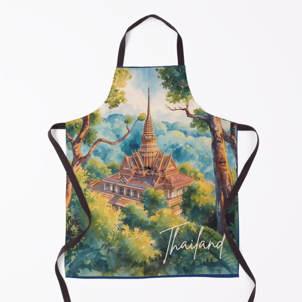 Item preview, Thailand Temple in the mountain Color paint design no.1216921T, brafdesign designed and sold by Brafdesign.