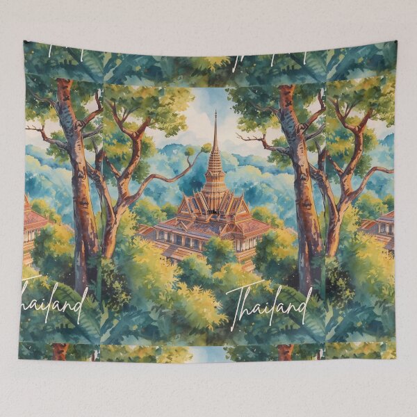 Item preview, Thailand Temple in the mountain Color paint design no.1216921T, brafdesign  designed and sold by Brafdesign.