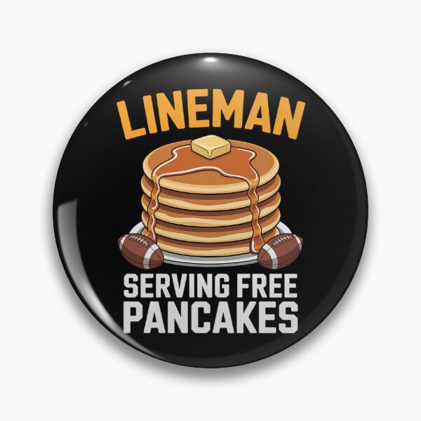 Item preview, Football Lineman Serving Pancakes Daily Offensive Lineman designed and sold by IdunayaStore.