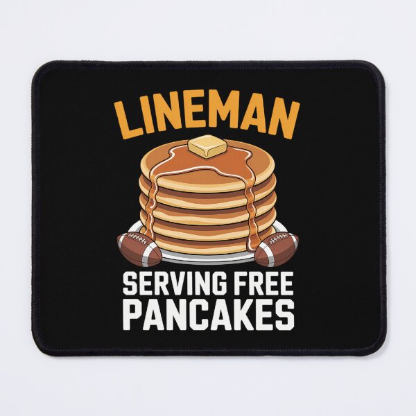 Item preview, Football Lineman Serving Pancakes Daily Offensive Lineman designed and sold by IdunayaStore.