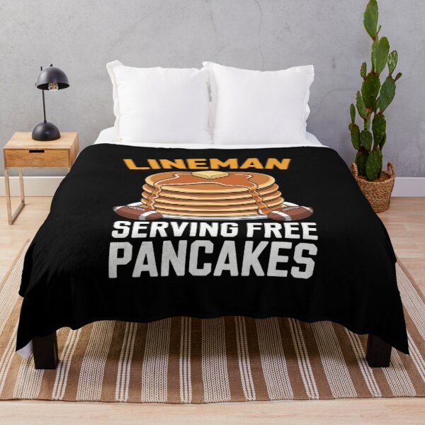 Item preview, Football Lineman Serving Pancakes Daily Offensive Lineman designed and sold by IdunayaStore.