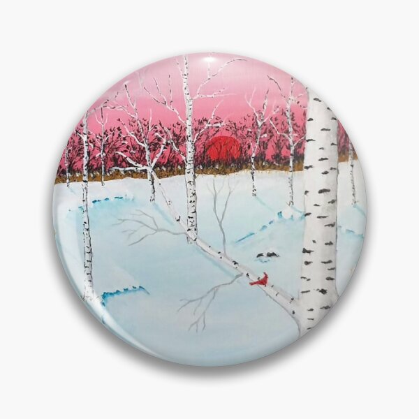 Item preview, Birch tree winter sunset  designed and sold by IowArtist.