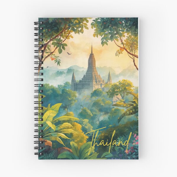 Item preview,  Thailand Chedi in the mountain Color paint design no.121693T, brafdesign  designed and sold by Brafdesign.