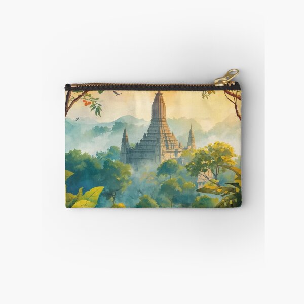 Item preview,  Thailand Chedi in the mountain Color paint design no.121693T, brafdesign  designed and sold by Brafdesign.