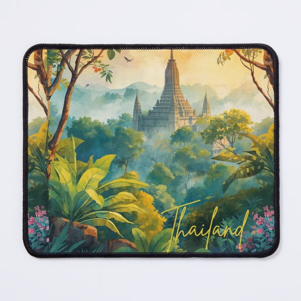 Item preview, Thailand Chedi in the mountain Color paint design no.121693T, brafdesign designed and sold by Brafdesign.
