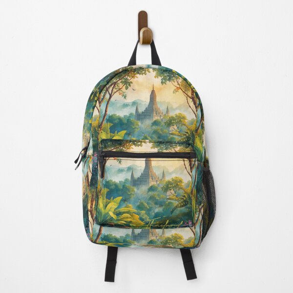 Item preview,  Thailand Chedi in the mountain Color paint design no.121693T, brafdesign  designed and sold by Brafdesign.