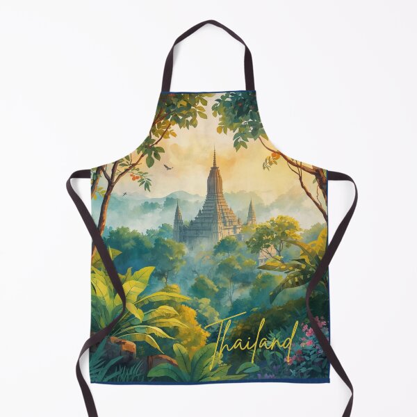 Item preview, Thailand Chedi in the mountain Color paint design no.121693T, brafdesign designed and sold by Brafdesign.