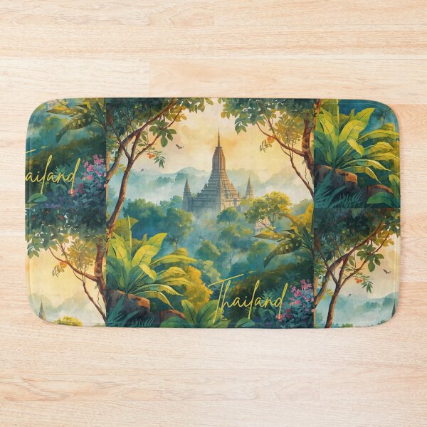 Item preview,  Thailand Chedi in the mountain Color paint design no.121693T, brafdesign  designed and sold by Brafdesign.