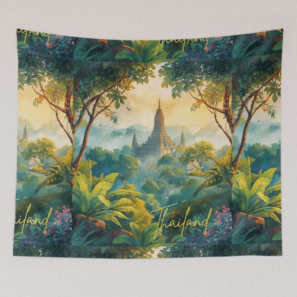 Item preview,  Thailand Chedi in the mountain Color paint design no.121693T, brafdesign  designed and sold by Brafdesign.