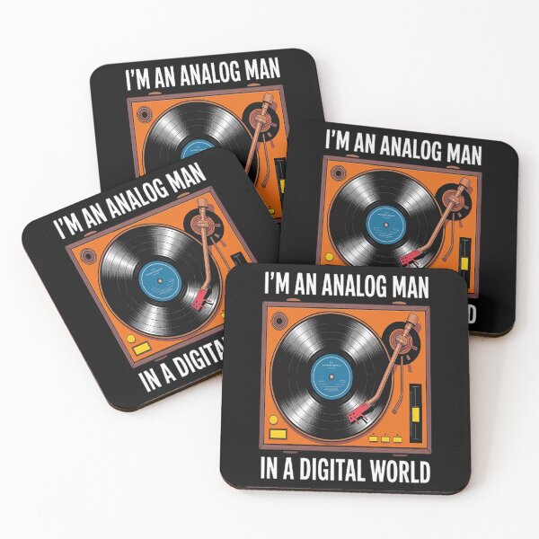 Item preview, I'm An Analog Man In A Digital World VINYL RECORD designed and sold by LacostCarl.