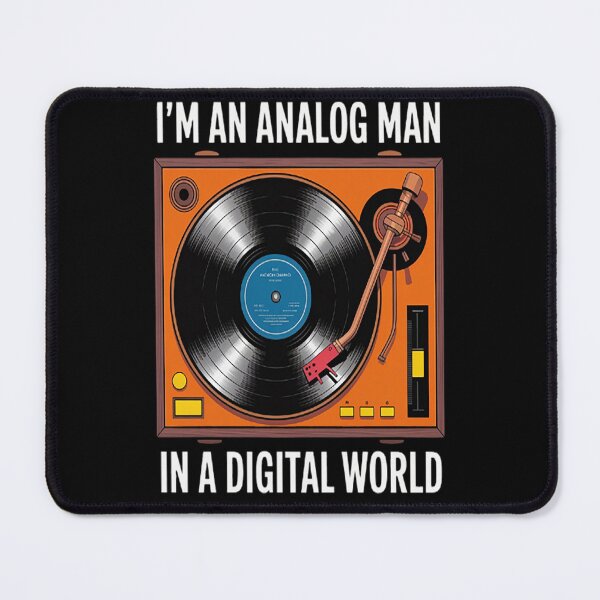 Item preview, I'm An Analog Man In A Digital World VINYL RECORD designed and sold by LacostCarl.