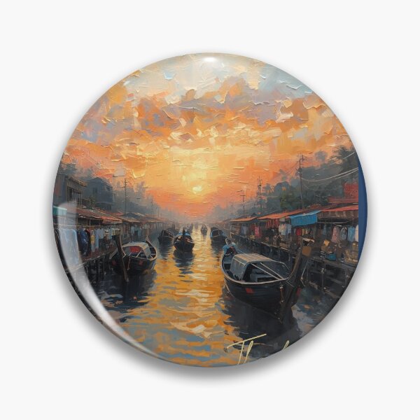 Item preview, Thailand Oil Color paint  canal life design no.121694T, brafdesign  designed and sold by Brafdesign.