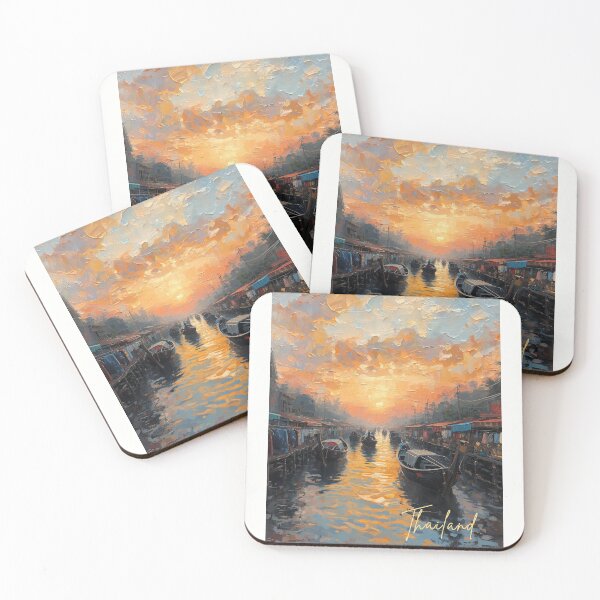 Item preview, Thailand Oil Color paint  canal life design no.121694T, brafdesign  designed and sold by Brafdesign.