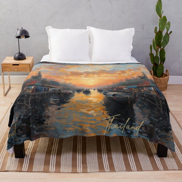 Item preview, Thailand Oil Color paint  canal life design no.121694T, brafdesign  designed and sold by Brafdesign.
