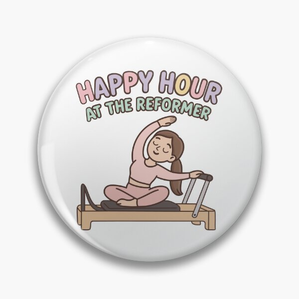 Item preview, Happy Hour at the Reformer – Cute Pilates Reformer Workout Design designed and sold by PTMinimalShop.