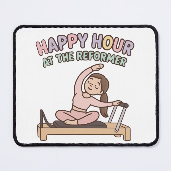 Item preview, Happy Hour at the Reformer – Cute Pilates Reformer Workout Design designed and sold by PTMinimalShop.
