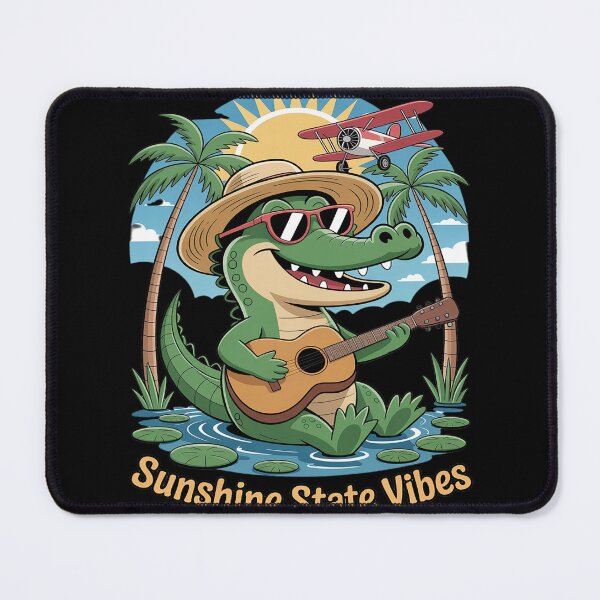Item preview, Florida Vacation Sunshine State Vibes Alligator Souvenir designed and sold by ProudForFunny.