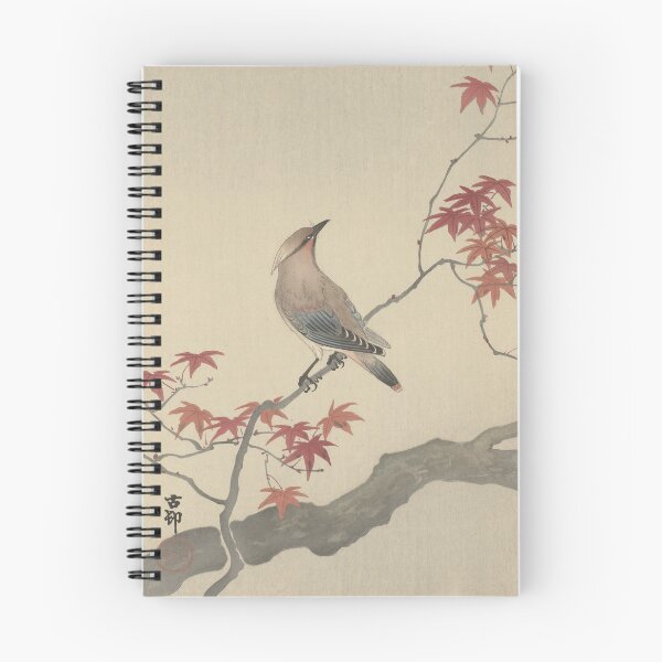 Item preview, Ohara Koson: Japanese Waxwing on Maple designed and sold by Tridentulus.