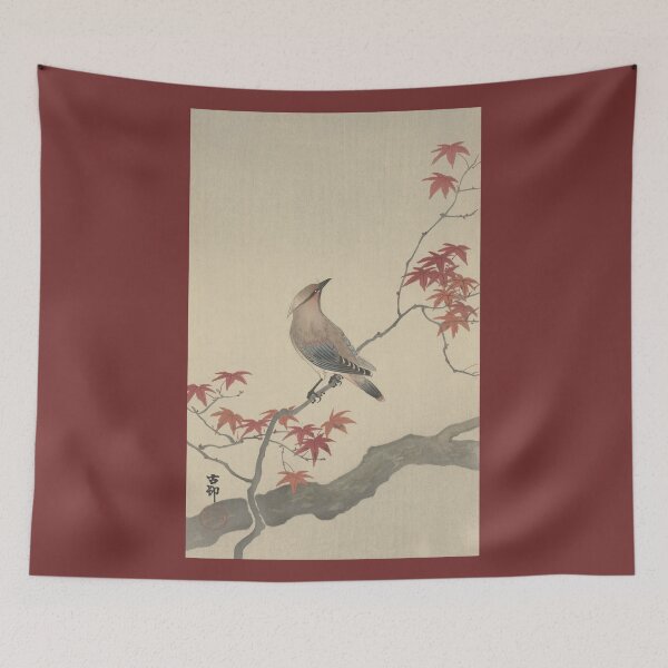 Item preview, Ohara Koson: Japanese Waxwing on Maple designed and sold by Tridentulus.