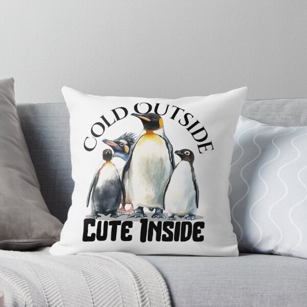 Item preview, Cold Outside, Cute Inside PENGUIN designed and sold by Kidult Minds.