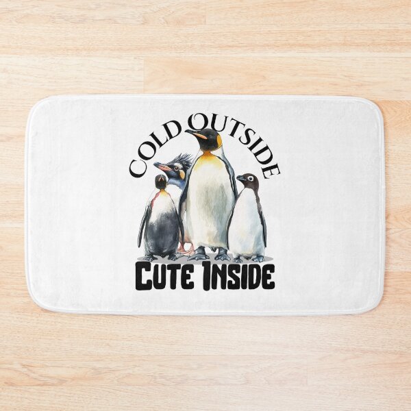 Item preview, Cold Outside, Cute Inside PENGUIN designed and sold by Kidult Minds.