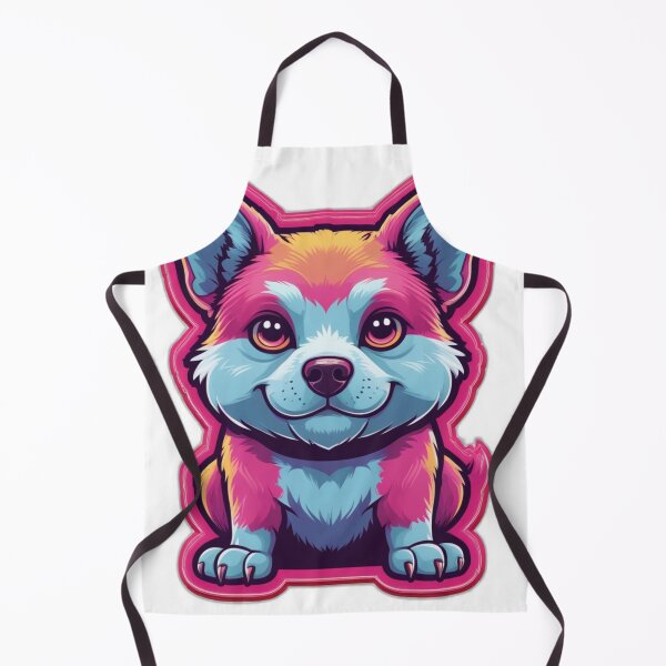 Item preview, Neon Kawaii Fox Puppy designed and sold by MiniPrintMagic.