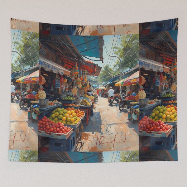 Item preview, Thailand Oil Color paint  Local market design no.121695T, brafdesign  designed and sold by Brafdesign.