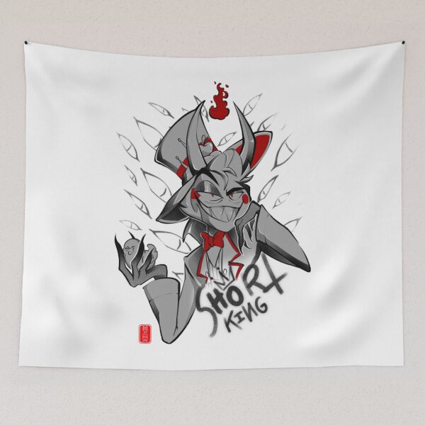 Item preview, Hazbin Hotel Horned Demon Gothic Cartoon Portrait Design designed and sold by WayneBWeiss.