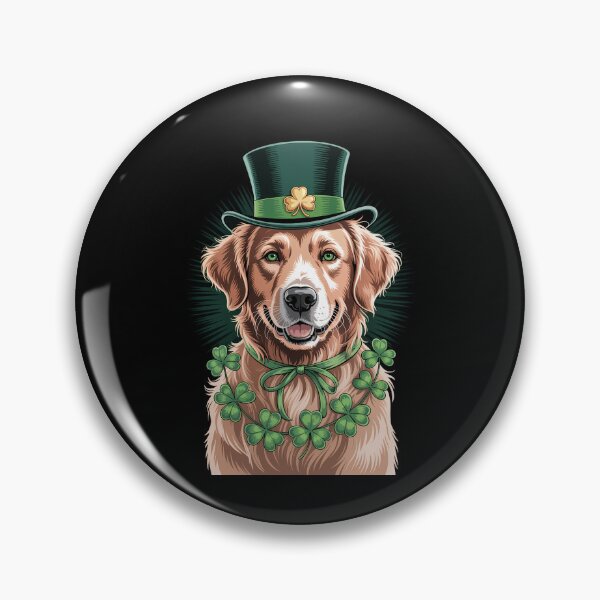 Item preview, Golden Retriever Dog St Patrick's Saint Patrick's day  designed and sold by FaithAbbott.